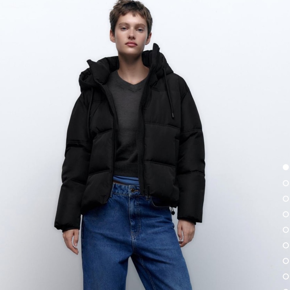 Brand New Zara Hooded Quilted Jacket